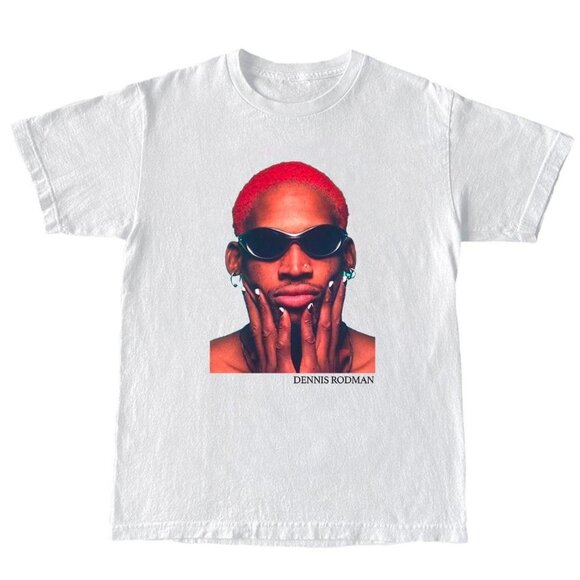 Dennis Rodman Basketball NBA Player Sports Icon Retro Graphic Fan T-Shirt 79 - Picture 1 of 5